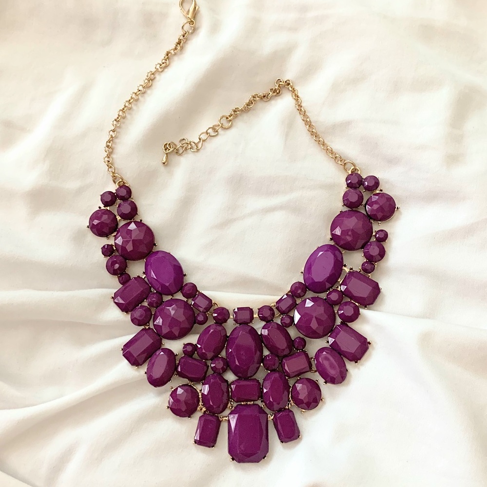 Violet Statement Necklace